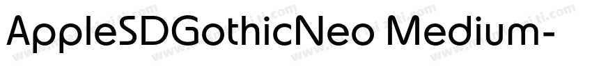 AppleSDGothicNeo Medium字体转换